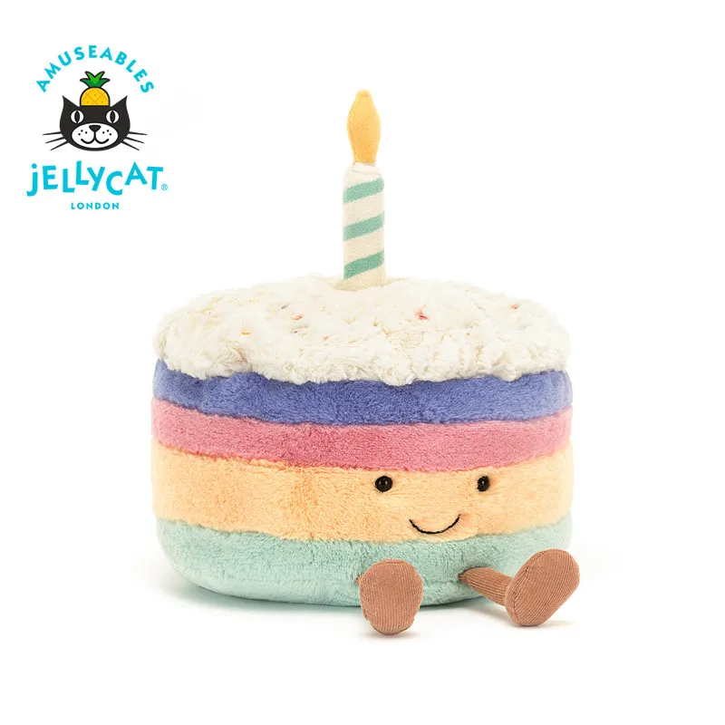 Плюшевая игрушка-тортик Jellycat Fun Rainbow (Великобритания), мягкая игрушка-комфортер, подарок на день рождения
Плюшевая игрушка-тортик Jellycat Fun Rainbow (Великобритания), мягкая игрушка-комфортер, подарок на день рождения