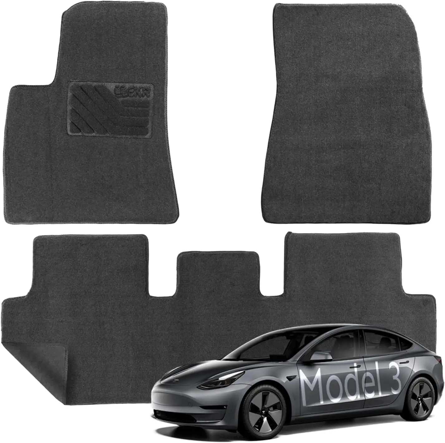 EKR Custom Fit Carpet Mats for Tesla Model 3 2017-2025 0.3 Inch Thickness Rugs Premium All Weather Anti-Slip Waterproof Mat
EKR Custom Fit Carpet Mats for Tesla Model 3 2017-2025 0.3 Inch Thickness Rugs Premium All Weather Anti-Slip Waterproof Mat