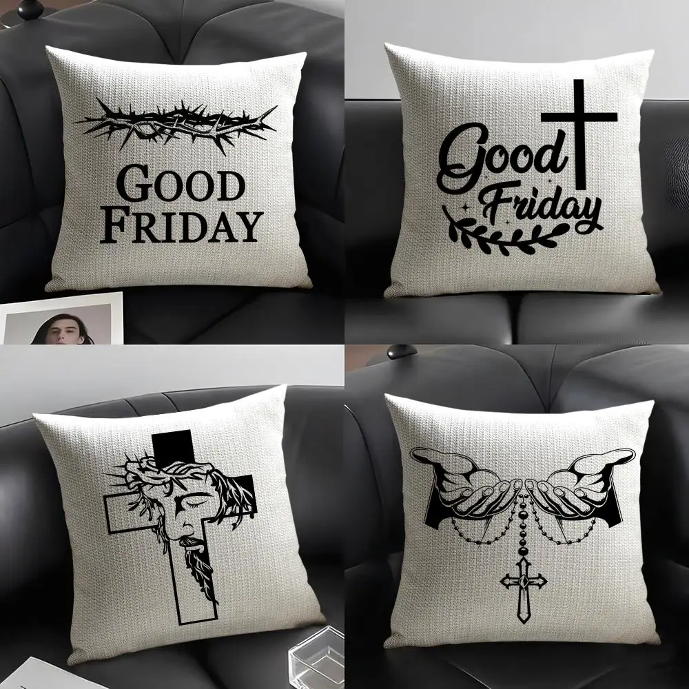 Good Friday Cushion Cover Natural Linen Organic Fabric Double-Sided Printing Breathable Perfect Gift for Decor
Good Friday Cushion Cover Natural Linen Organic Fabric Double-Sided Printing Breathable Perfect Gift for Decor