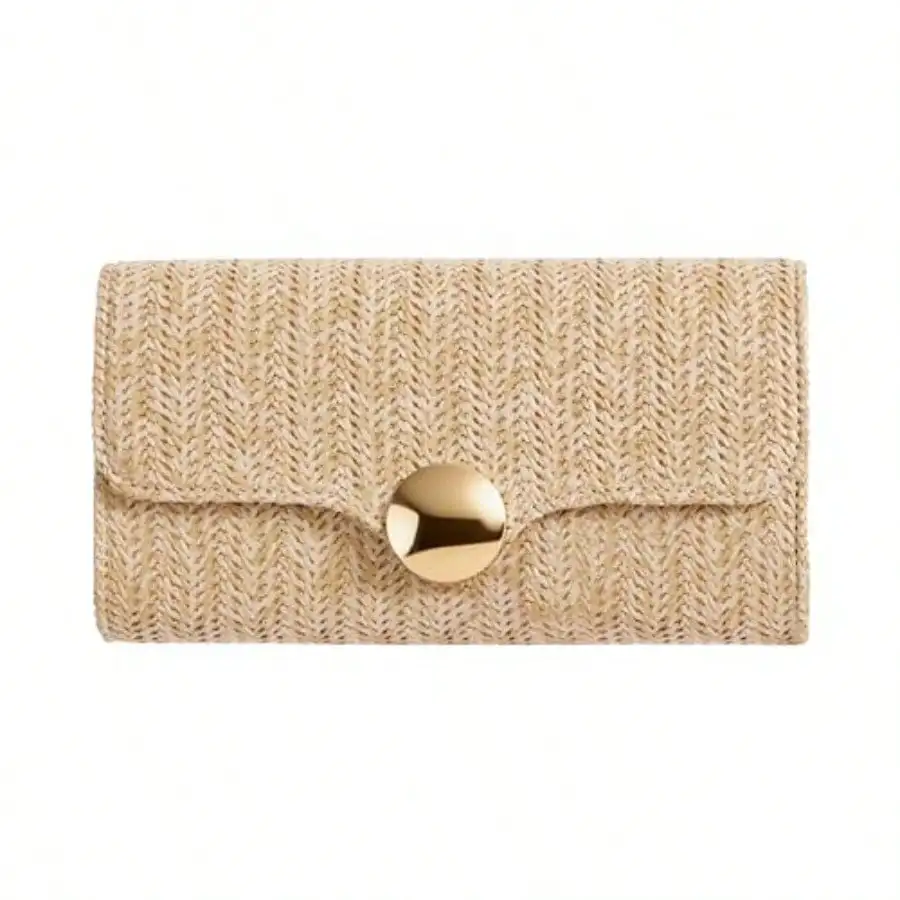 Elegant Clutch Purse For Women Straw Clutch Formal Evening Bag For Wedding Party Dinner
Elegant Clutch Purse For Women Straw Clutch Formal Evening Bag For Wedding Party Dinner