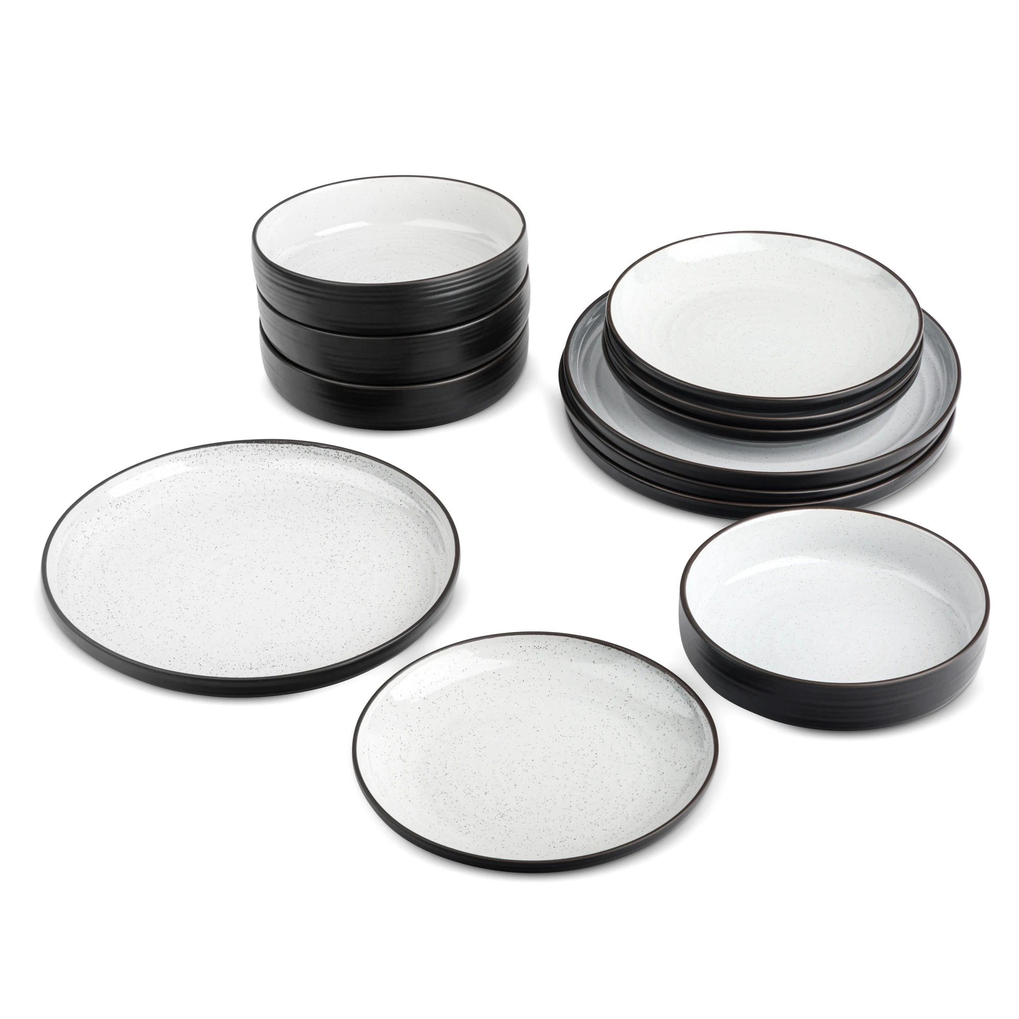 Beth 12-piece ceramic dinnerware set with plates bowls mugs and serving pieces
Beth 12-piece ceramic dinnerware set with plates bowls mugs and serving pieces