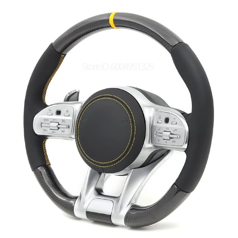 Carbon Fiber Steering Wheel Accessories for Ben W205 W163 W177 W213 W222 W247 X167 X247 X253 X254 C43 C63 E53 E63 G63 C190 C118
Carbon Fiber Steering Wheel Accessories for Ben W205 W163 W177 W213 W222 W247 X167 X247 X253 X254 C43 C63 E53 E63 G63 C190 C118