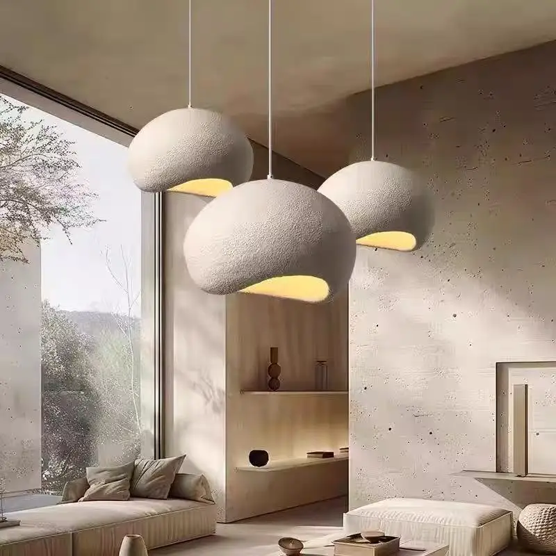French Creamy Style LED Pendant Lights Resin Semi-circular Peas Bowl Shape Art Lamps for Living Room Home Decoration Chandeliers
French Creamy Style LED Pendant Lights Resin Semi-circular Peas Bowl Shape Art Lamps for Living Room Home Decoration Chandeliers