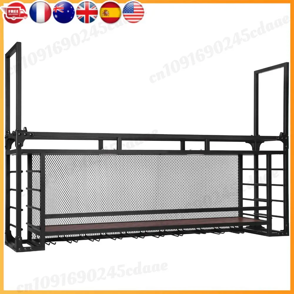 Настенный 2-уровневый дисплей для бутылок вина, 59,06x21,65x11,81 дюйма, металлическая стойка для вина, барные полки для кухни, столовой, бара
Настенный 2-уровневый дисплей для бутылок вина, 59,06x21,65x11,81 дюйма, металлическая стойка для вина, барные полки для кухни, столовой, бара