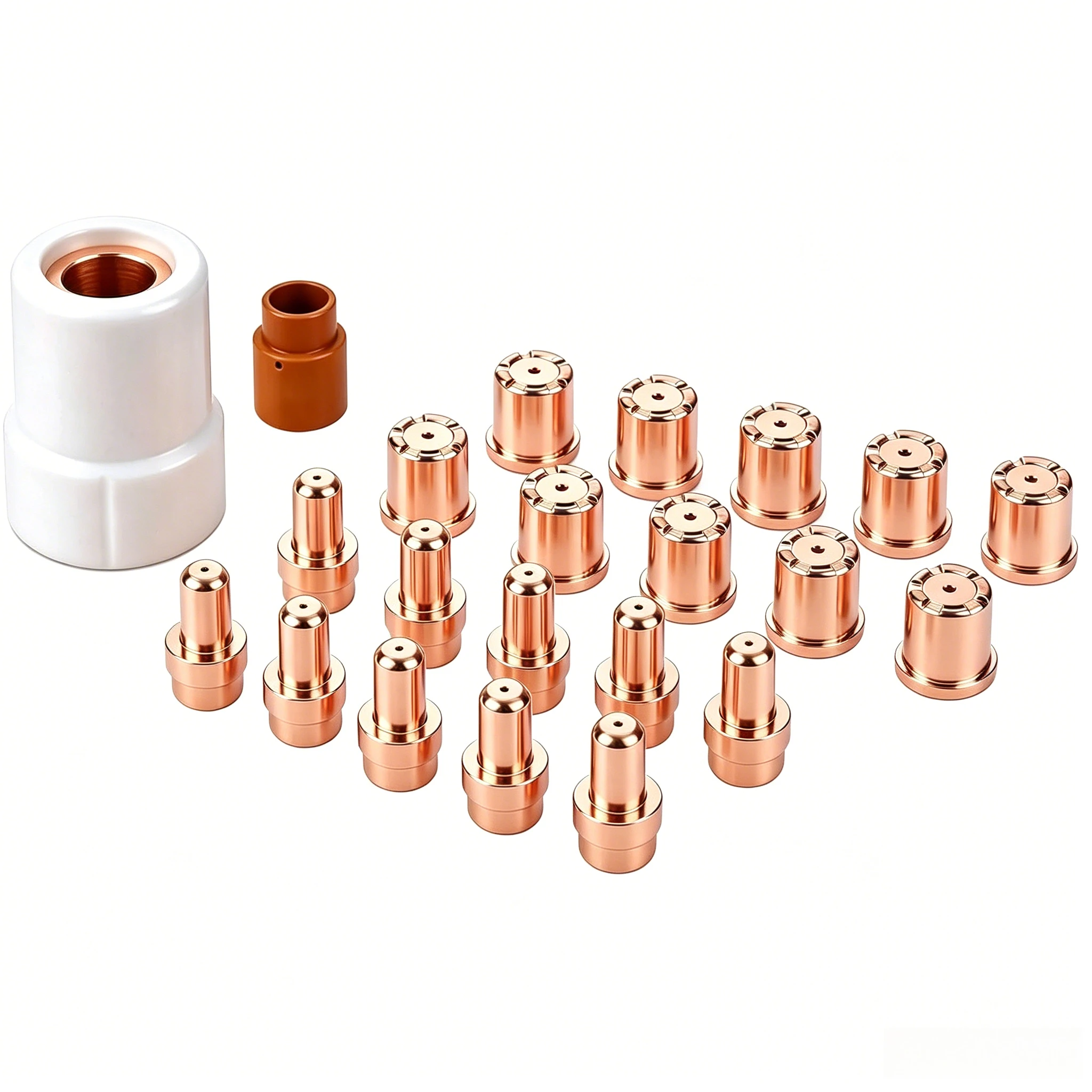 22PCS 12812 Electrode 12814 40A Nozzle Plasma Kit with Swirl Ring Shield Cup for CB50 P50 LT50 Torch
22PCS 12812 Electrode 12814 40A Nozzle Plasma Kit with Swirl Ring Shield Cup for CB50 P50 LT50 Torch