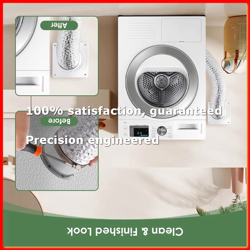 Dryer Vent Wall Plate with Hose(4 Inch 8 Feet),Twist Lock Dryer Vent Connector Kit,4 Inch Dryer Duct Connector Flange A-A68X
Dryer Vent Wall Plate with Hose(4 Inch 8 Feet),Twist Lock Dryer Vent Connector Kit,4 Inch Dryer Duct Connector Flange A-A68X