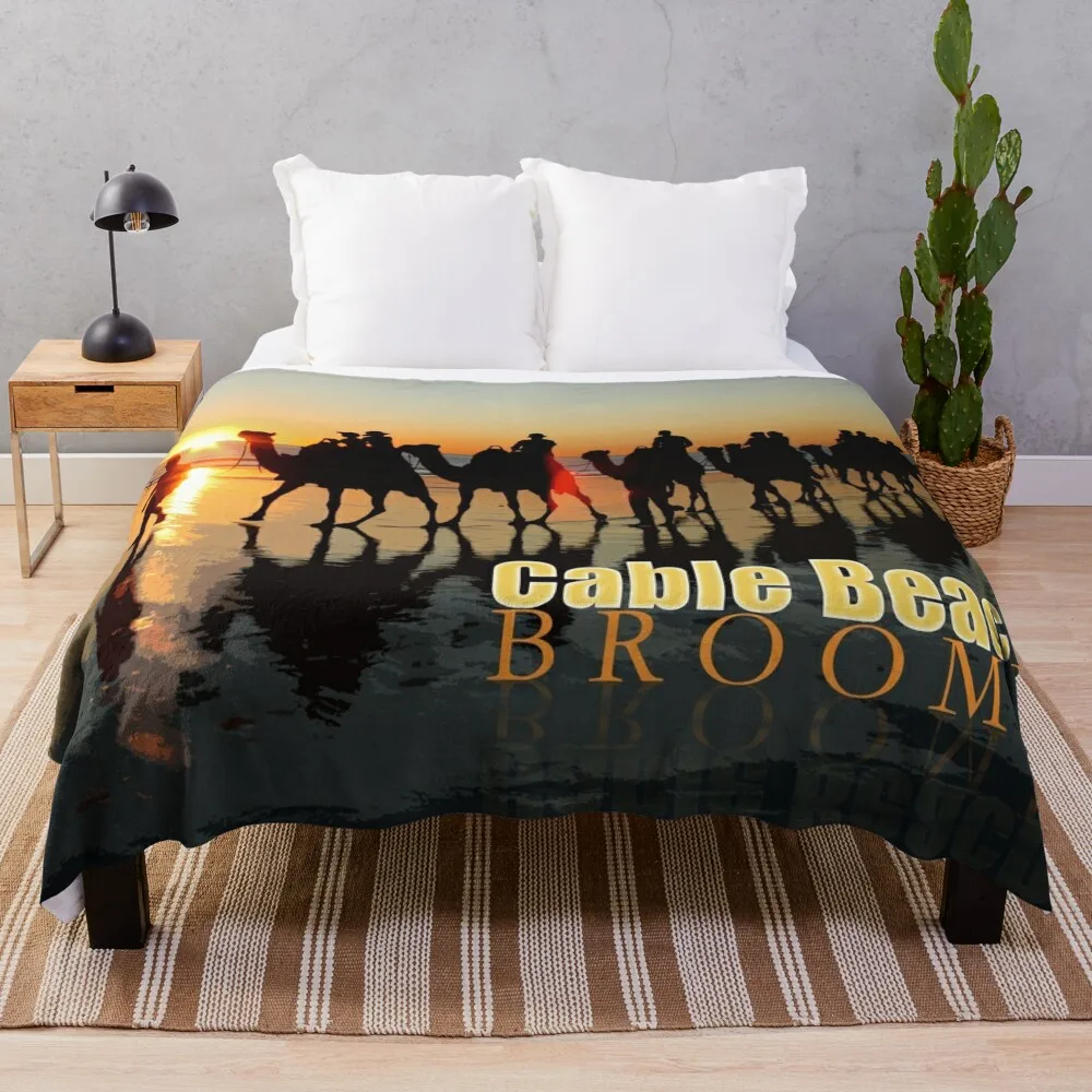 Cable Beach Broome with text Throw Blanket Plush Vintage Furry Blankets
Cable Beach Broome with text Throw Blanket Plush Vintage Furry Blankets