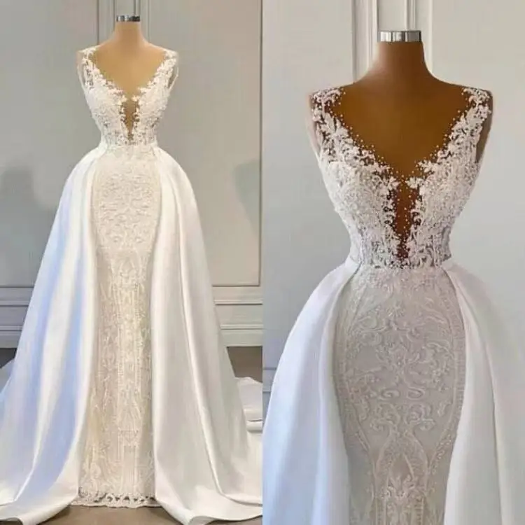 wedding dress V-neck lace sleeveless lace thin host dresses long atmosphere luxury white sexy temperament costume danse cloth
wedding dress V-neck lace sleeveless lace thin host dresses long atmosphere luxury white sexy temperament costume danse cloth