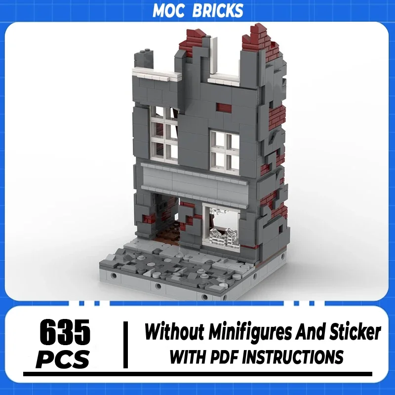 Street View Model Moc Building Block Modular Ruined House Model Technology Brick DIY Assembly Build Toy Holiday Birthday Gifts
Street View Model Moc Building Block Modular Ruined House Model Technology Brick DIY Assembly Build Toy Holiday Birthday Gifts