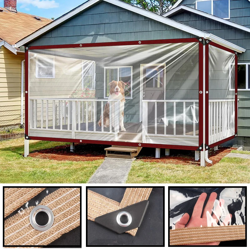 95% Clear PEVA Film Outdoor Pergola See Through Tarp Curtain Home Window Transparent Windproof Screen Keep Warm Film
95% Clear PEVA Film Outdoor Pergola See Through Tarp Curtain Home Window Transparent Windproof Screen Keep Warm Film
