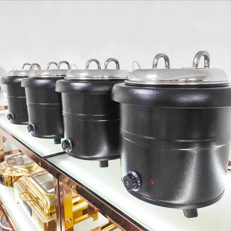 Commercial Stainless 13L Soup Insulated Warmer Pot Container Black Straight Electric Heating Pot
Commercial Stainless 13L Soup Insulated Warmer Pot Container Black Straight Electric Heating Pot