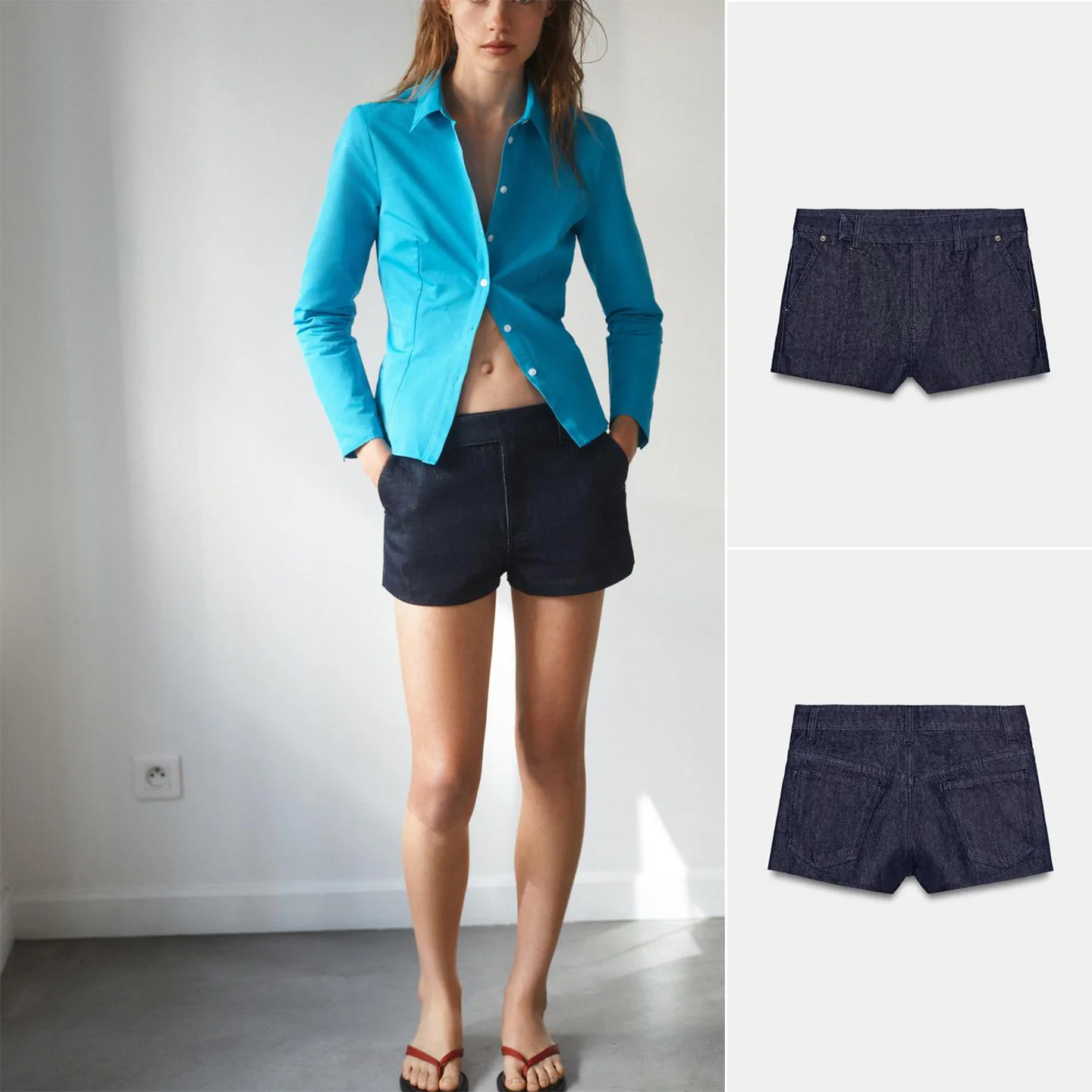 Summer New Women's Straight Leg mid Waist Vintage Casual Denim Shorts Side Pocket Trendy Polyester Fiber Ladies Trousers
Summer New Women's Straight Leg mid Waist Vintage Casual Denim Shorts Side Pocket Trendy Polyester Fiber Ladies Trousers