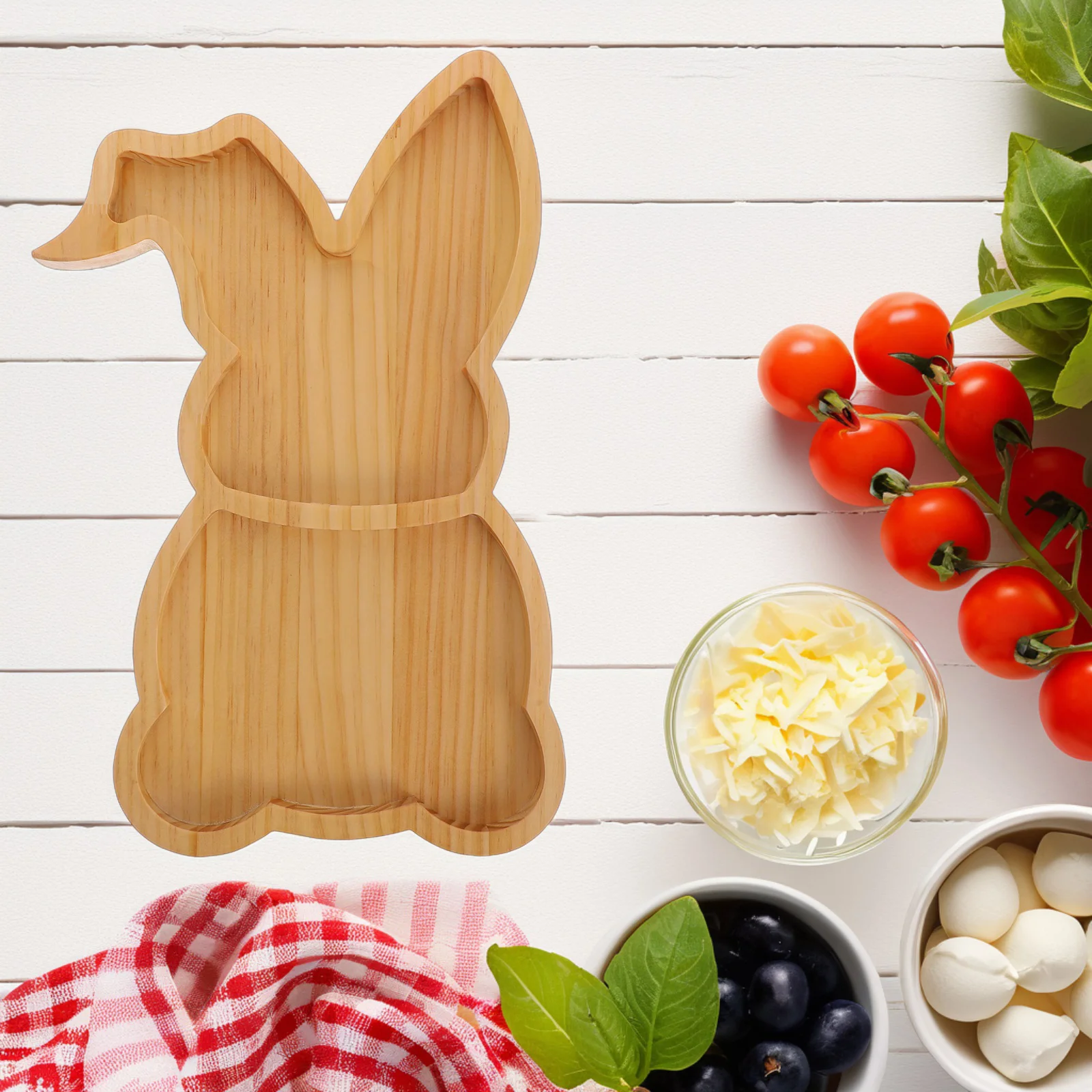 Easter Bunny Tray Adorable Rabbit Shaped Wood Platter Versatile Holiday Snack Board Unique Decorative Accessory for Gatherings
Easter Bunny Tray Adorable Rabbit Shaped Wood Platter Versatile Holiday Snack Board Unique Decorative Accessory for Gatherings