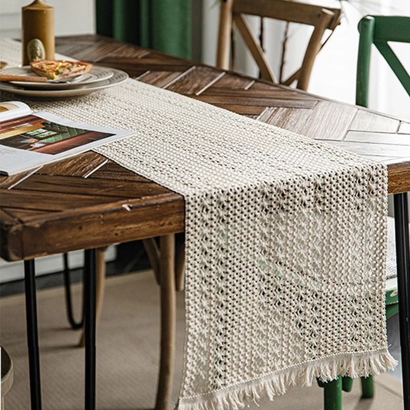 Splicing Burlap Table Runner Farmhouse Style, Boho Table Runner Modern Farmhouse Decor Rustic Woven Cotton Crochet Lace
Splicing Burlap Table Runner Farmhouse Style, Boho Table Runner Modern Farmhouse Decor Rustic Woven Cotton Crochet Lace