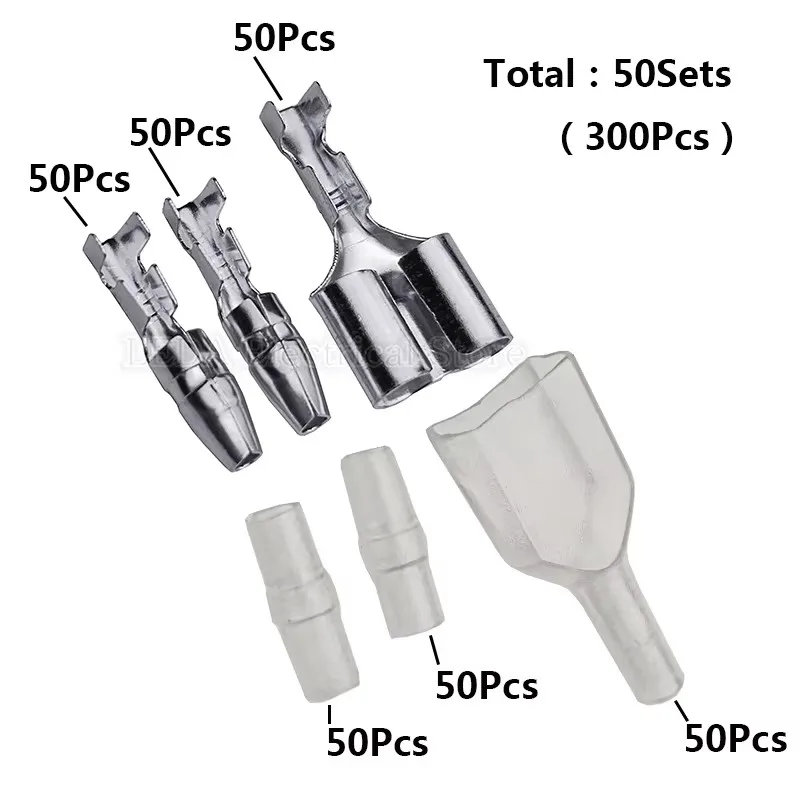 50sets 4.0mm Bullet Crimp Terminal Car electrical Wire Connector Diameter Female+Male+Sheath Case Cold Press Terminal
50sets 4.0mm Bullet Crimp Terminal Car electrical Wire Connector Diameter Female+Male+Sheath Case Cold Press Terminal