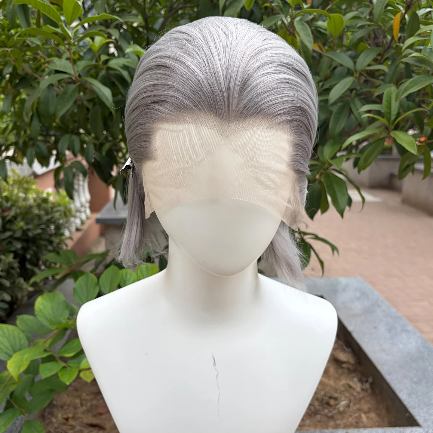 Gray Short Wigs Straight Synthetic 13×4 Lace Front Wig with Natural Hairline Glueless Synthetic Hair Wig for Cosplay
Gray Short Wigs Straight Synthetic 13×4 Lace Front Wig with Natural Hairline Glueless Synthetic Hair Wig for Cosplay
