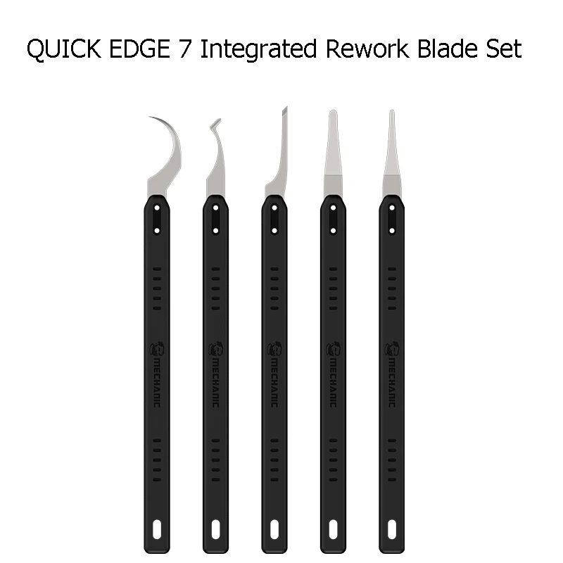 Набор лезвий Mechanic Quick Edge 7, многотипный нож, лезвие для материнской платы мобильного телефона, скребок, инструмент для удаления клея
Набор лезвий Mechanic Quick Edge 7, многотипный нож, лезвие для материнской платы мобильного телефона, скребок, инструмент для удаления клея