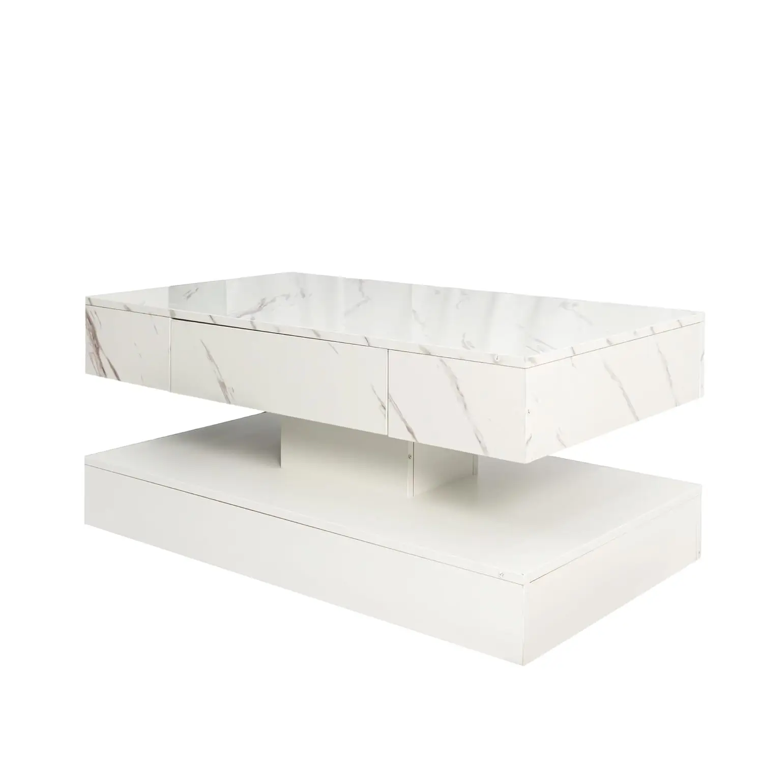 LED Coffee Table Storage Drawer Particle Board MDF RGB Lights White Marble 39.37" L x 21.65" W x 16.93" H, Customized
LED Coffee Table Storage Drawer Particle Board MDF RGB Lights White Marble 39.37" L x 21.65" W x 16.93" H, Customized