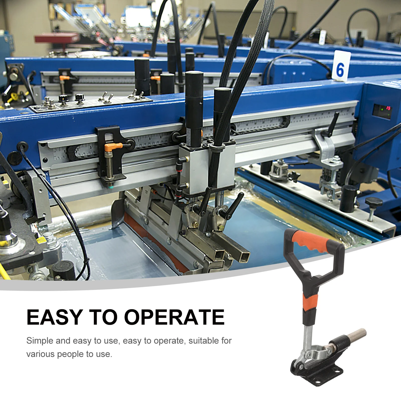 Clamping Fixture For Heat Press Machine Handle Replacement Durable Iron Plastic Accurate Hot Stamping Accessory Portable Compact
Clamping Fixture For Heat Press Machine Handle Replacement Durable Iron Plastic Accurate Hot Stamping Accessory Portable Compact