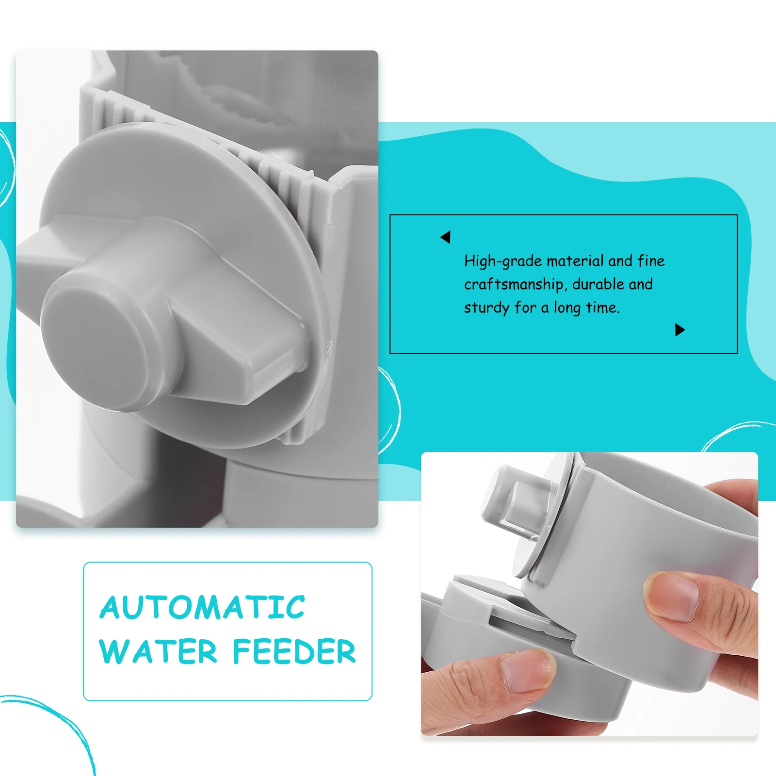 Sturdy Hanging Pet Water Dispenser Durable Automatic Waterer for Cats Dogs Rabbits Large Capacity Compact Portable Puppy Cage 
Sturdy Hanging Pet Water Dispenser Durable Automatic Waterer for Cats Dogs Rabbits Large Capacity Compact Portable Puppy Cage
