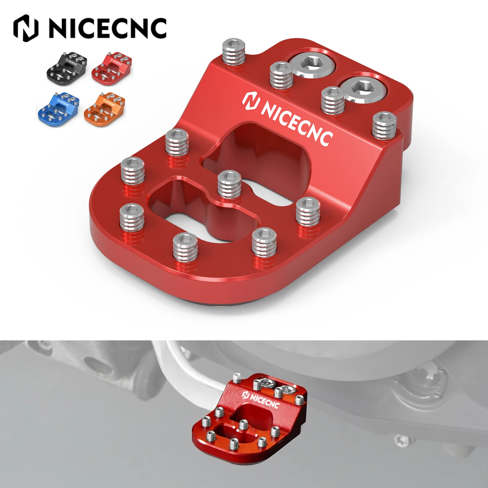 Stepped Brake Pedal Tip Pad for Husqvarna 701 Beta RR/RR S KTM SX/SXF 390/790/890/1050/1190/1290/1090 Adventure/R Sherco SEF
Stepped Brake Pedal Tip Pad for Husqvarna 701 Beta RR/RR S KTM SX/SXF 390/790/890/1050/1190/1290/1090 Adventure/R Sherco SEF