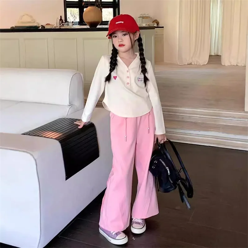Girl's Casual Suit 2025 New Children's Spring Autumn Sports Sets Kids Fashion T-shirt+Pants 2Pcs Outfits Teenager Clothing
Girl's Casual Suit 2025 New Children's Spring Autumn Sports Sets Kids Fashion T-shirt+Pants 2Pcs Outfits Teenager Clothing