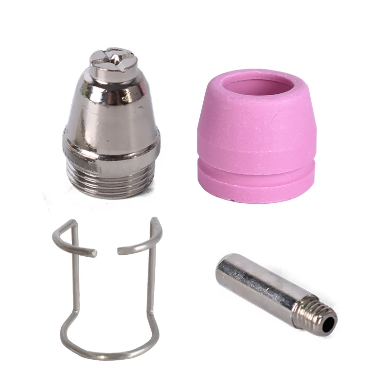 100PCS WSD60 Plasma Nozzle Electrode Shield Cups Ceramic with Guide Ring Plasma AG60 pilot Torch Cutter Welder Kits
100PCS WSD60 Plasma Nozzle Electrode Shield Cups Ceramic with Guide Ring Plasma AG60 pilot Torch Cutter Welder Kits