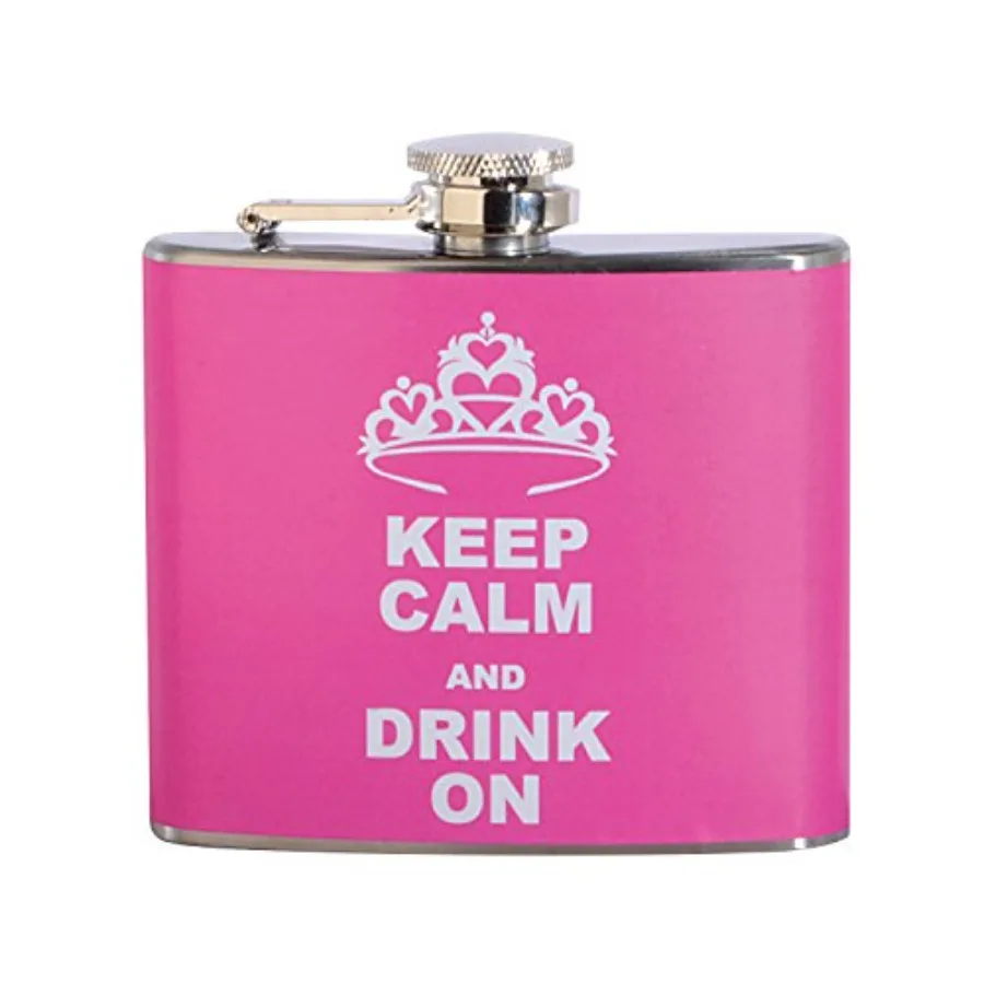 Keep Calm And Drink On 5 oz. Stainless Steel Flask
Keep Calm And Drink On 5 oz. Stainless Steel Flask