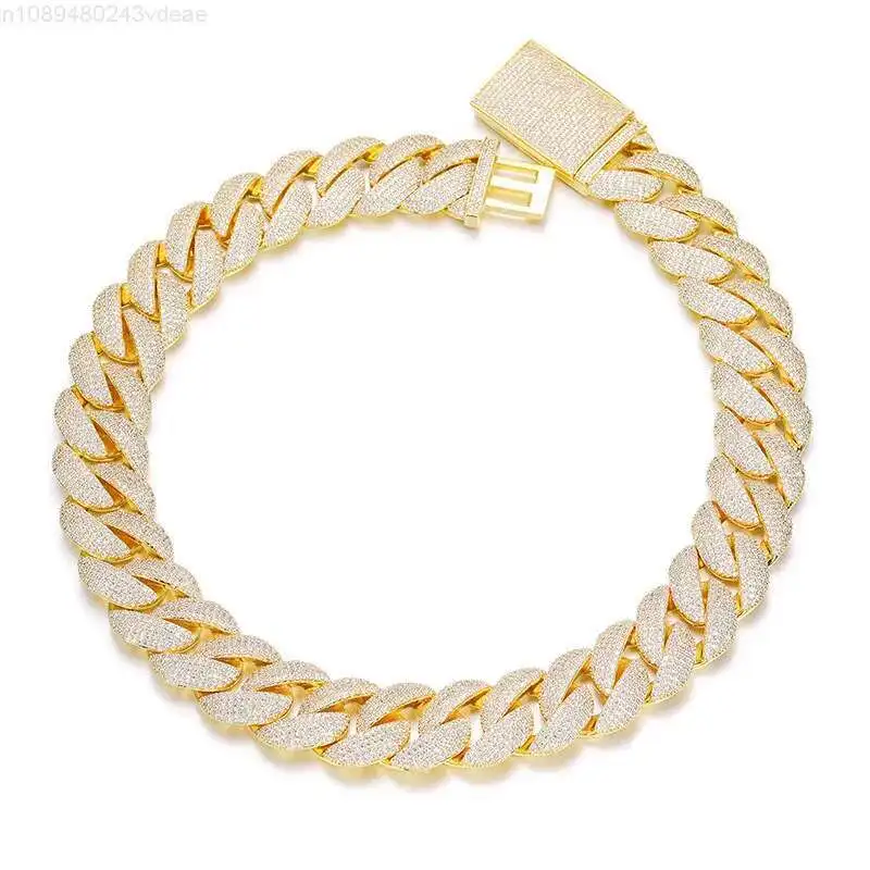 Iced Out 18K Gold Plated 22mm Cuban Link Chain Hip Hop 5 Rows 5A CZ Diamond Cuban Chain Necklace for Men
Iced Out 18K Gold Plated 22mm Cuban Link Chain Hip Hop 5 Rows 5A CZ Diamond Cuban Chain Necklace for Men