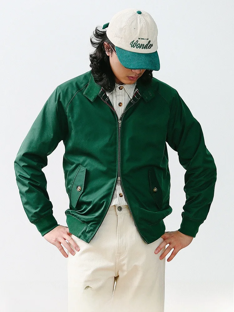 Harringon G9 Jaet American Retro Ameika Hard Man Gentleman Plaid Windbreaker Outerwear MBBCAR Narrow Youth Autumn Winter
Harringon G9 Jaet American Retro Ameika Hard Man Gentleman Plaid Windbreaker Outerwear MBBCAR Narrow Youth Autumn Winter