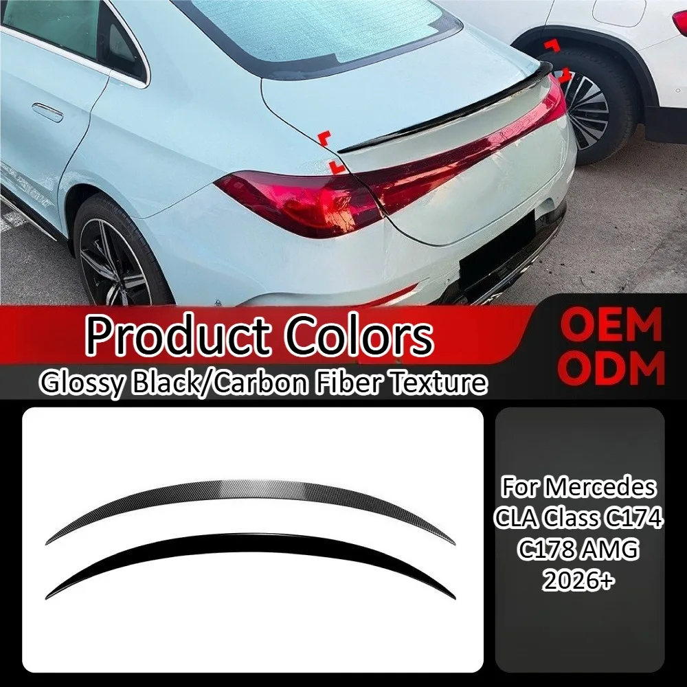 For Mercedes CLA Class C174 C178 AMG 2026+ Rear Wing Fixed Wind Spoiler Aerodynamic Performance Racing Car Modification Upgrades
For Mercedes CLA Class C174 C178 AMG 2026+ Rear Wing Fixed Wind Spoiler Aerodynamic Performance Racing Car Modification Upgrades
