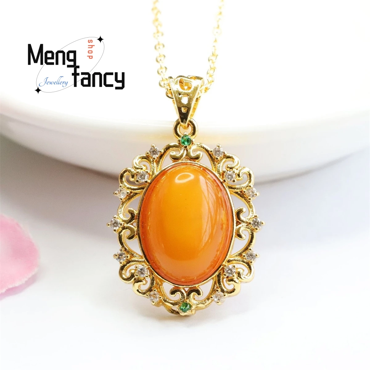 Natural Amber Old Material Full of Honey of Wax Egg Face Pendant Necklace Simple Elegant Luxury Fashion Exquisite Women Jewelry
Natural Amber Old Material Full of Honey of Wax Egg Face Pendant Necklace Simple Elegant Luxury Fashion Exquisite Women Jewelry