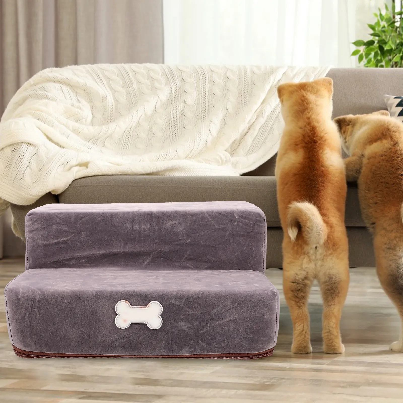 2-Tier Pet Stair for Dogs and Cats Elderly Small Pets Joint Support Bed Ramp Non-Slip Safety Ladder Indoor Home Use Pet Steps
2-Tier Pet Stair for Dogs and Cats Elderly Small Pets Joint Support Bed Ramp Non-Slip Safety Ladder Indoor Home Use Pet Steps