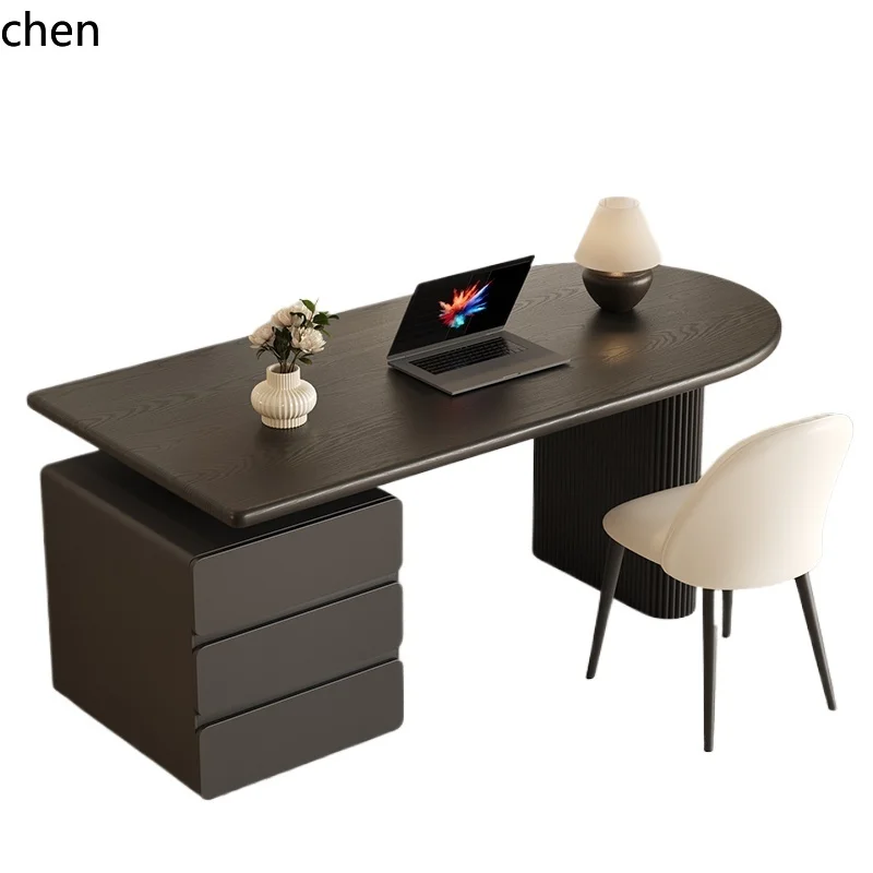 ZWS. Simple modern black solid wood desk living room study island desk computer desk
ZWS. Simple modern black solid wood desk living room study island desk computer desk