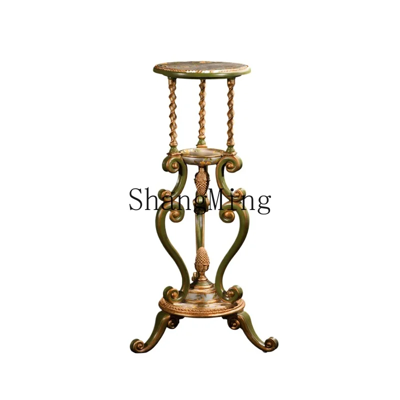LXY classical entrance foyer living room flower stand display stand hand-painted flower creative flower table 
LXY classical entrance foyer living room flower stand display stand hand-painted flower creative flower table