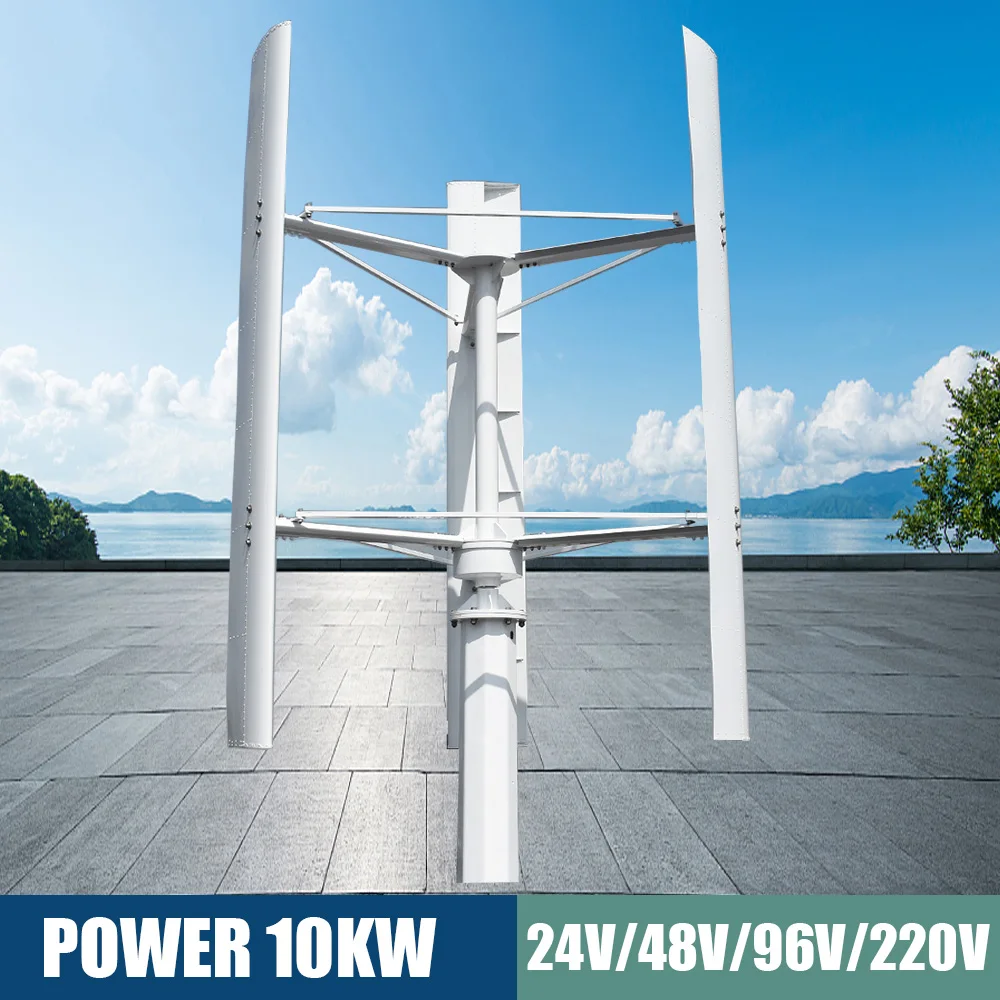 Ветряная Турбина 10 кВт, генераторы 24 В, 48 В, 96 в, 220 В, низкая скорость запуска, свободная альтернатива энергии, 3 лезвия с гибридным контроллером и инвертором 
Ветряная Турбина 10 кВт, генераторы 24 В, 48 В, 96 в, 220 В, низкая скорость запуска, свободная альтернатива энергии, 3 лезвия с гибридным контроллером и инвертором