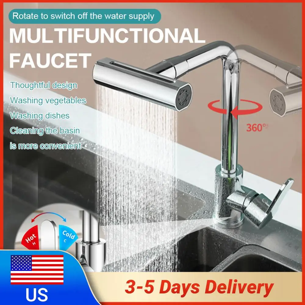 360 Degree Swivel Faucet Kitchen Sink Faucet Multifunctional Bathroom Faucet Drinking Water Faucet for Kitchen Bathroom
360 Degree Swivel Faucet Kitchen Sink Faucet Multifunctional Bathroom Faucet Drinking Water Faucet for Kitchen Bathroom