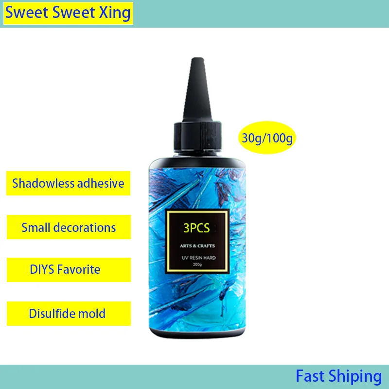 3PCS Shadowless Adhesive UV Acrylic Ceramic Adhesive UV Curing Adhesive 30g/100g/200g
3PCS Shadowless Adhesive UV Acrylic Ceramic Adhesive UV Curing Adhesive 30g/100g/200g