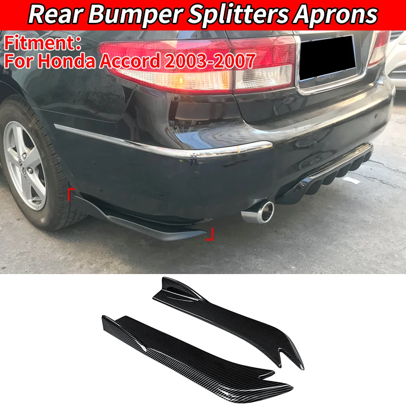 For Honda Accord 2003-2007 Car Rear Wrap Angle Splitters Trunk Lip Spoiler Canard Wing Anti-crash Diffuser Accessory Gloss Black
For Honda Accord 2003-2007 Car Rear Wrap Angle Splitters Trunk Lip Spoiler Canard Wing Anti-crash Diffuser Accessory Gloss Black