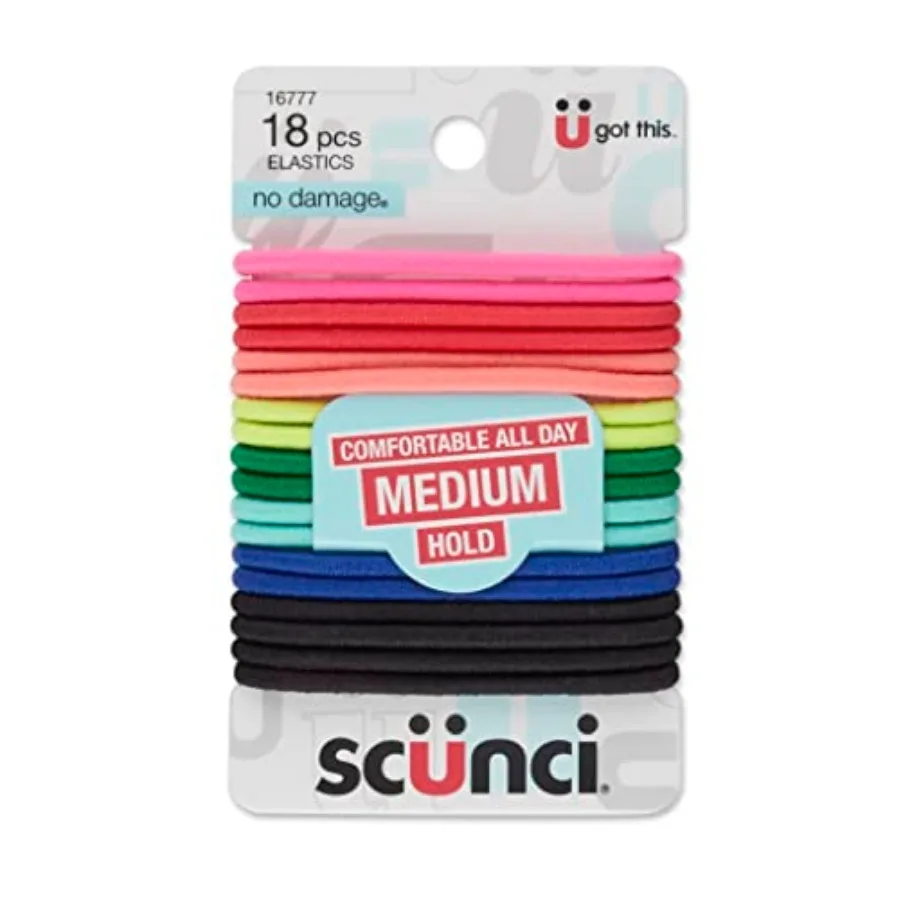 Scunci Damage Hair Elastic Ties, 18ct
Scunci Damage Hair Elastic Ties, 18ct