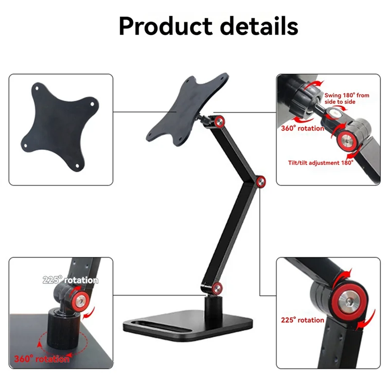 Monitor Stand Quick-Release Mount Aluminum Alloy Desktop Stand For 17-25 Inch Monitor Holder Support Bracket
Monitor Stand Quick-Release Mount Aluminum Alloy Desktop Stand For 17-25 Inch Monitor Holder Support Bracket