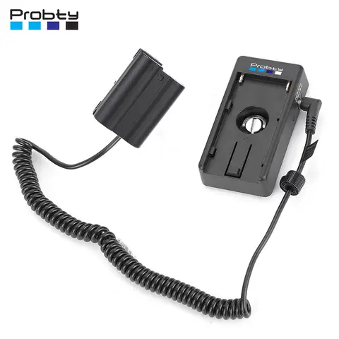 Acoplador de CC EP-5B EN-EL15, batería ficticia de EN-EL15C + placa adaptadora de batería de NP-F para Nikon 1 V1 Z5 Z6 Z7 D500 D600 D610 D750 D780 D800