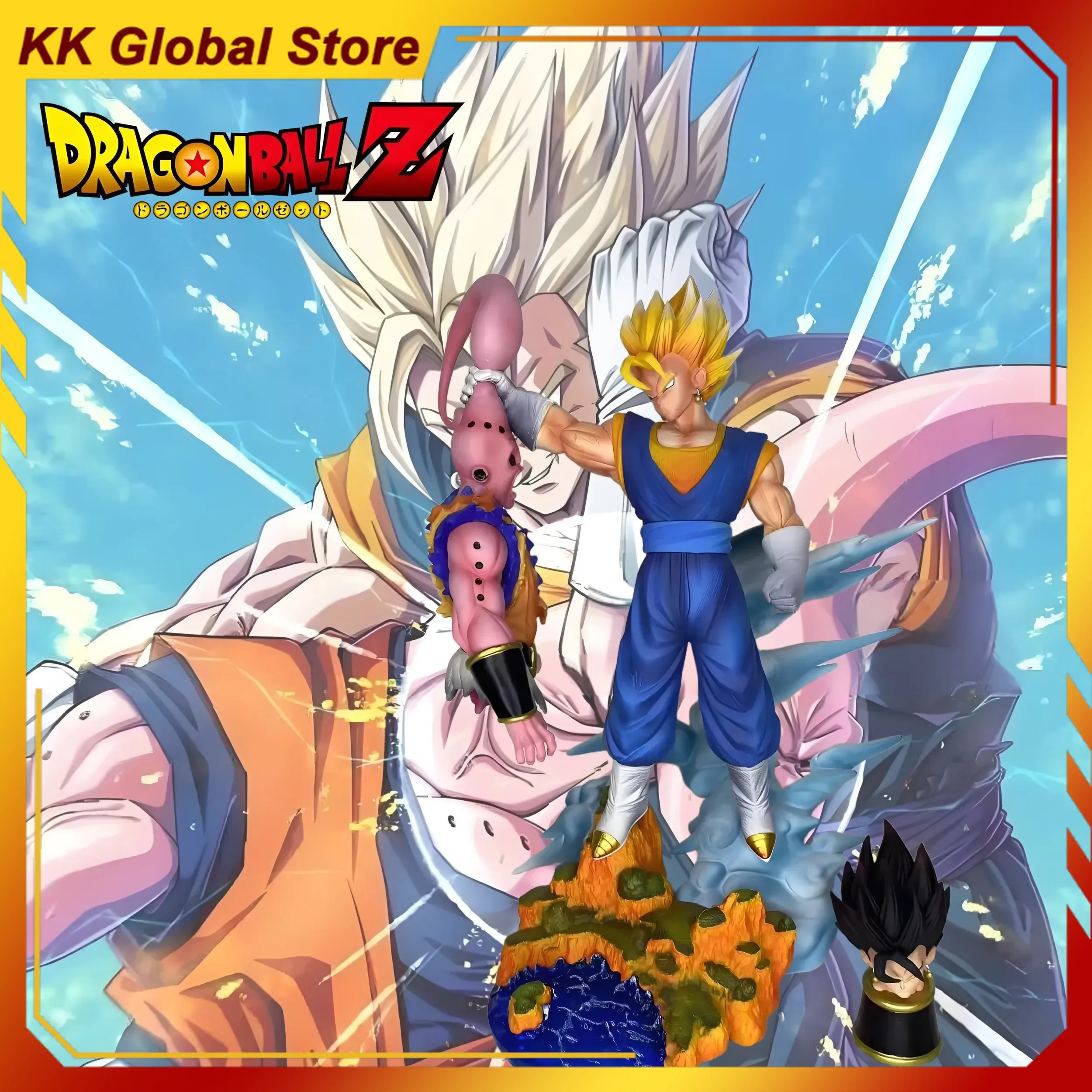 32cm Dragon Ball Anime Figure Vegetto Majin Buu Peripheral PVC model Double heads statue Desktop decoration ornaments gifts toys
32cm Dragon Ball Anime Figure Vegetto Majin Buu Peripheral PVC model Double heads statue Desktop decoration ornaments gifts toys