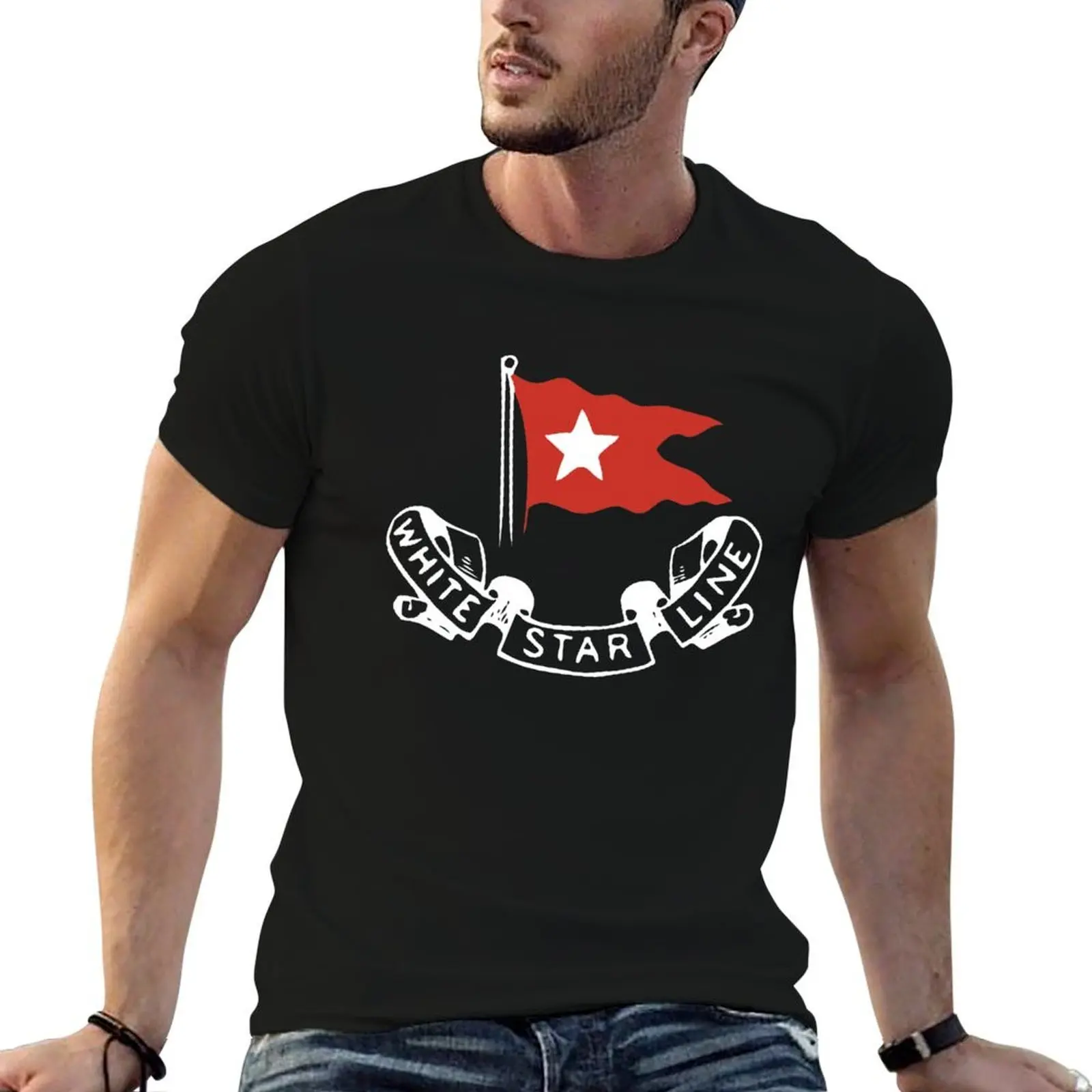 White Star Line - White/Red Logo - RMS Titanic T-Shirt t shirt man cotton t shirt for man T-Shirt
White Star Line - White/Red Logo - RMS Titanic T-Shirt t shirt man cotton t shirt for man T-Shirt
