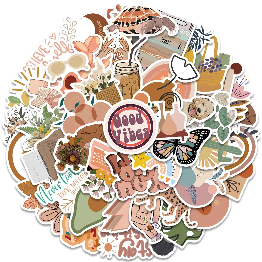 10/30/50/100pcs Simple Bohemian Style Aesthetic Stickers Cute Cartoon Boho Art Sticker DIY Laptop Phone Water Bottle Decals Pack
10/30/50/100pcs Simple Bohemian Style Aesthetic Stickers Cute Cartoon Boho Art Sticker DIY Laptop Phone Water Bottle Decals Pack