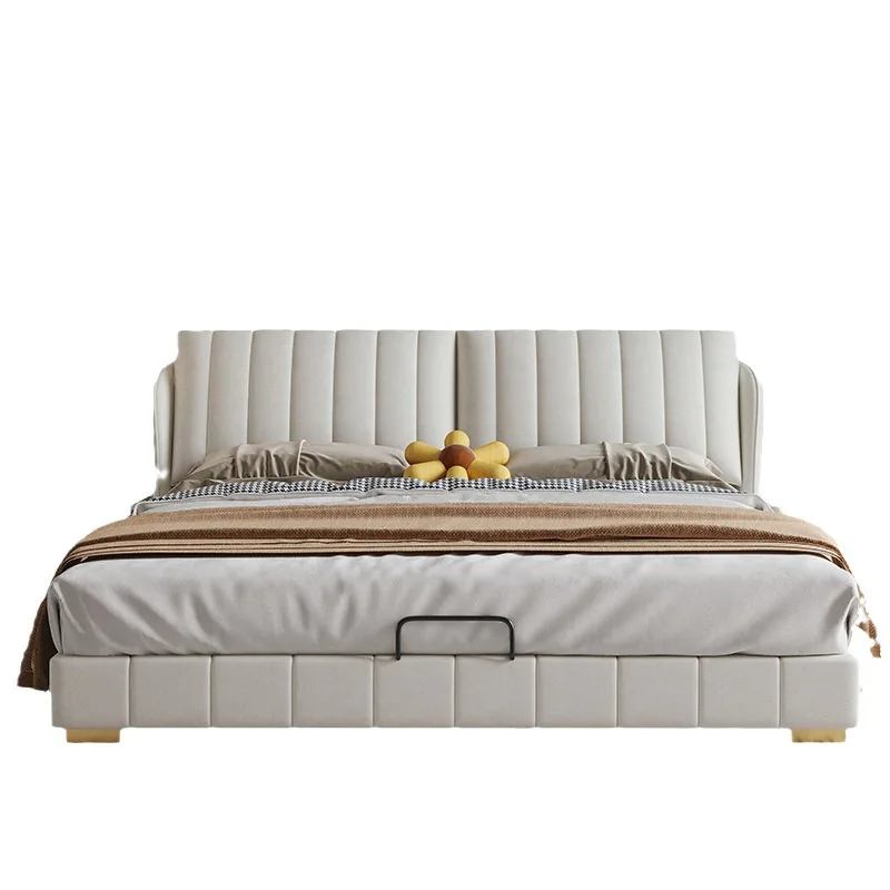 Internet celebrity Italian cream style fabric bed, modern simple master bedroom marriage bed
Internet celebrity Italian cream style fabric bed, modern simple master bedroom marriage bed