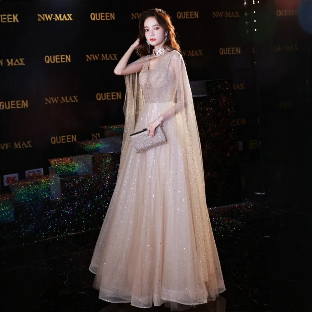 Heavy-Duty Evening Dress for Women Light Luxury Minority High-End Banquet Toast Dress for Big Temperament 2025 New Top Grade
Heavy-Duty Evening Dress for Women Light Luxury Minority High-End Banquet Toast Dress for Big Temperament 2025 New Top Grade