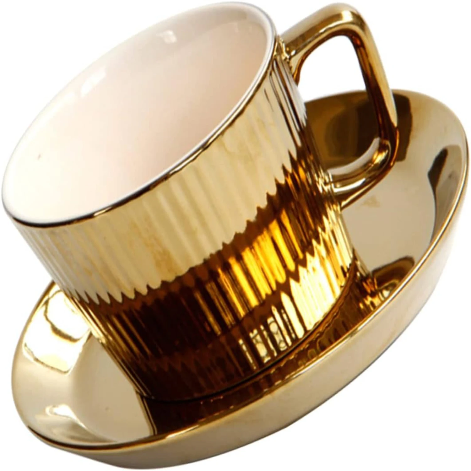 white ceramic espresso cup, and a matching saucer. Elevate your morning routine and impress your guests with this sophisticated
white ceramic espresso cup, and a matching saucer. Elevate your morning routine and impress your guests with this sophisticated