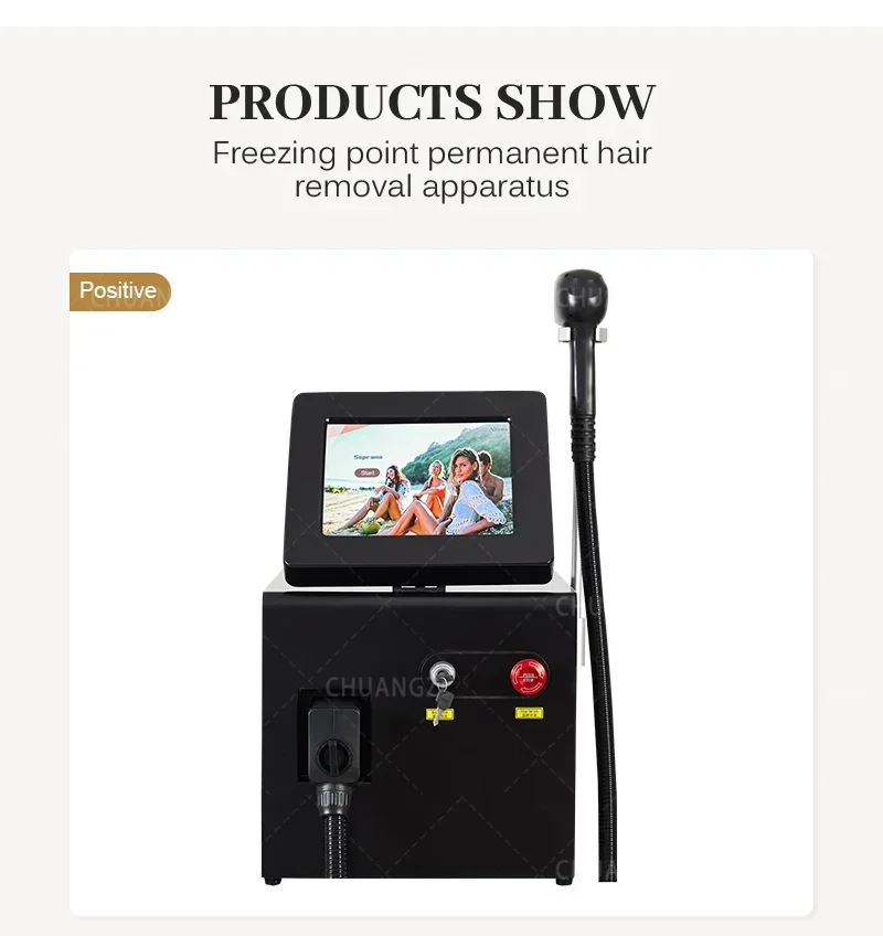 3000W 808nm Professional Diode Laser Hair Removal Machine 3 Wavelength 755 808 1064 Ice Platinum Permanent Depilation ALL Skin
3000W 808nm Professional Diode Laser Hair Removal Machine 3 Wavelength 755 808 1064 Ice Platinum Permanent Depilation ALL Skin