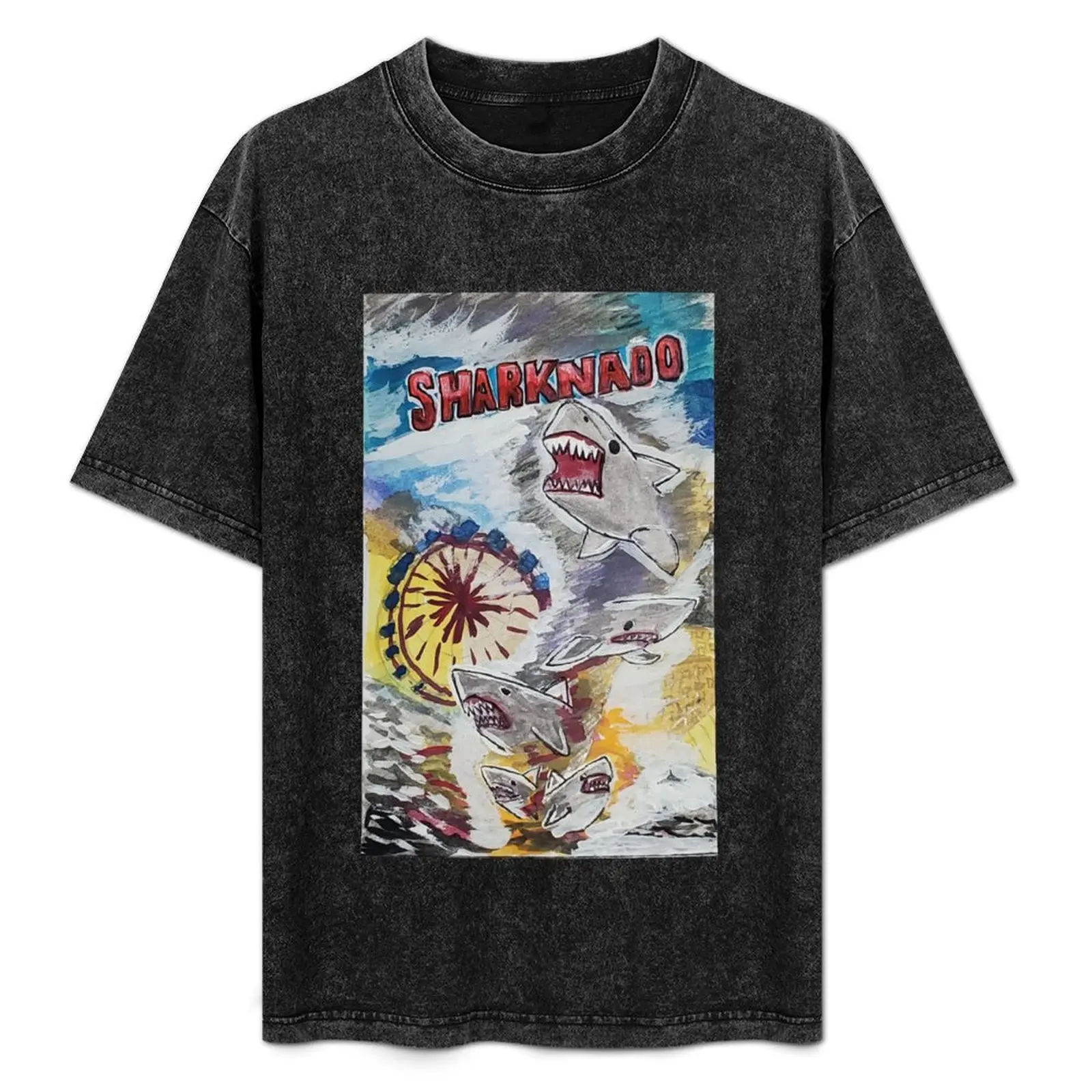 Sharknado - Fractured Movie Posters T-Shirt Large Size Casual Short Sleeve Top
Sharknado - Fractured Movie Posters T-Shirt Large Size Casual Short Sleeve Top